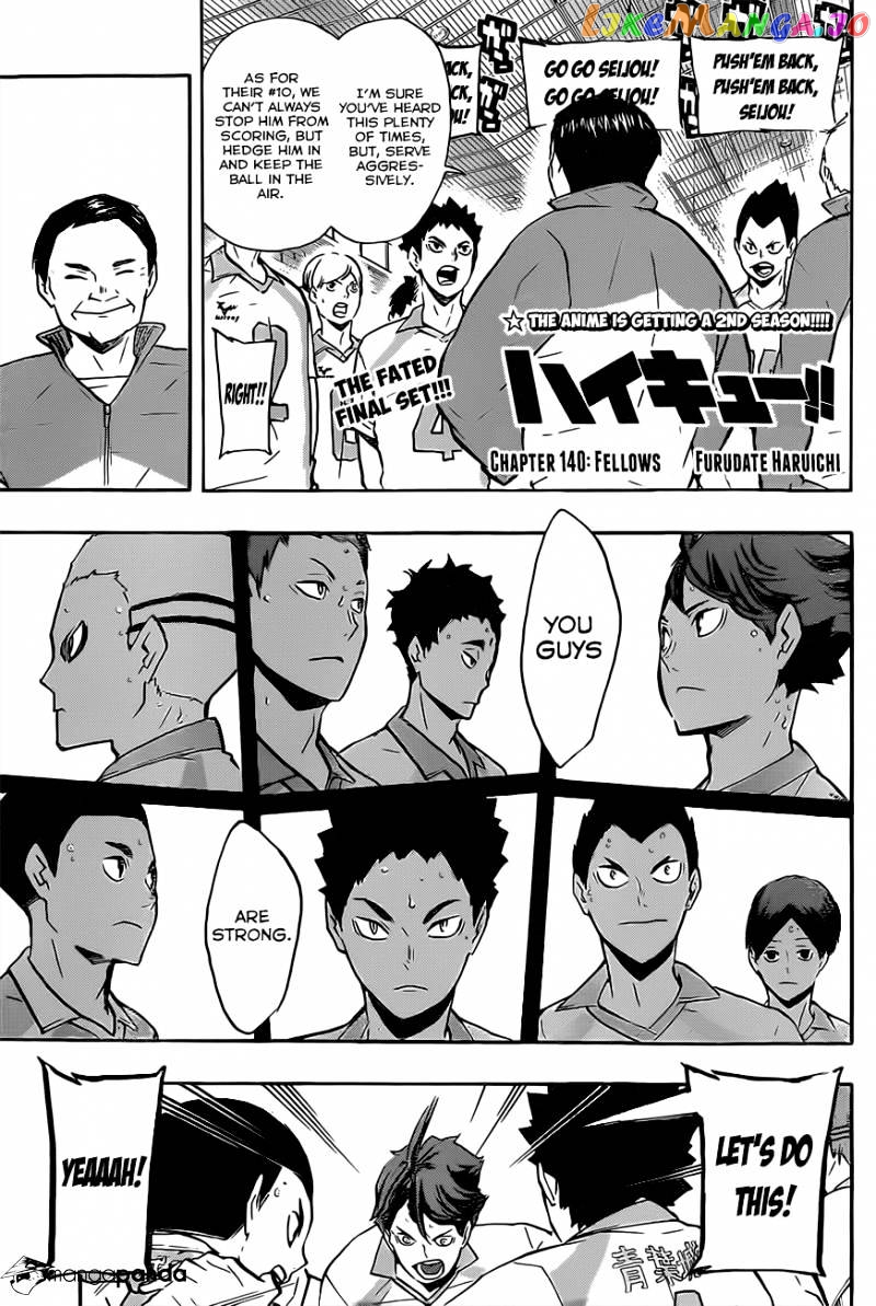 Haikyuu!!, Chapter 140 image 02